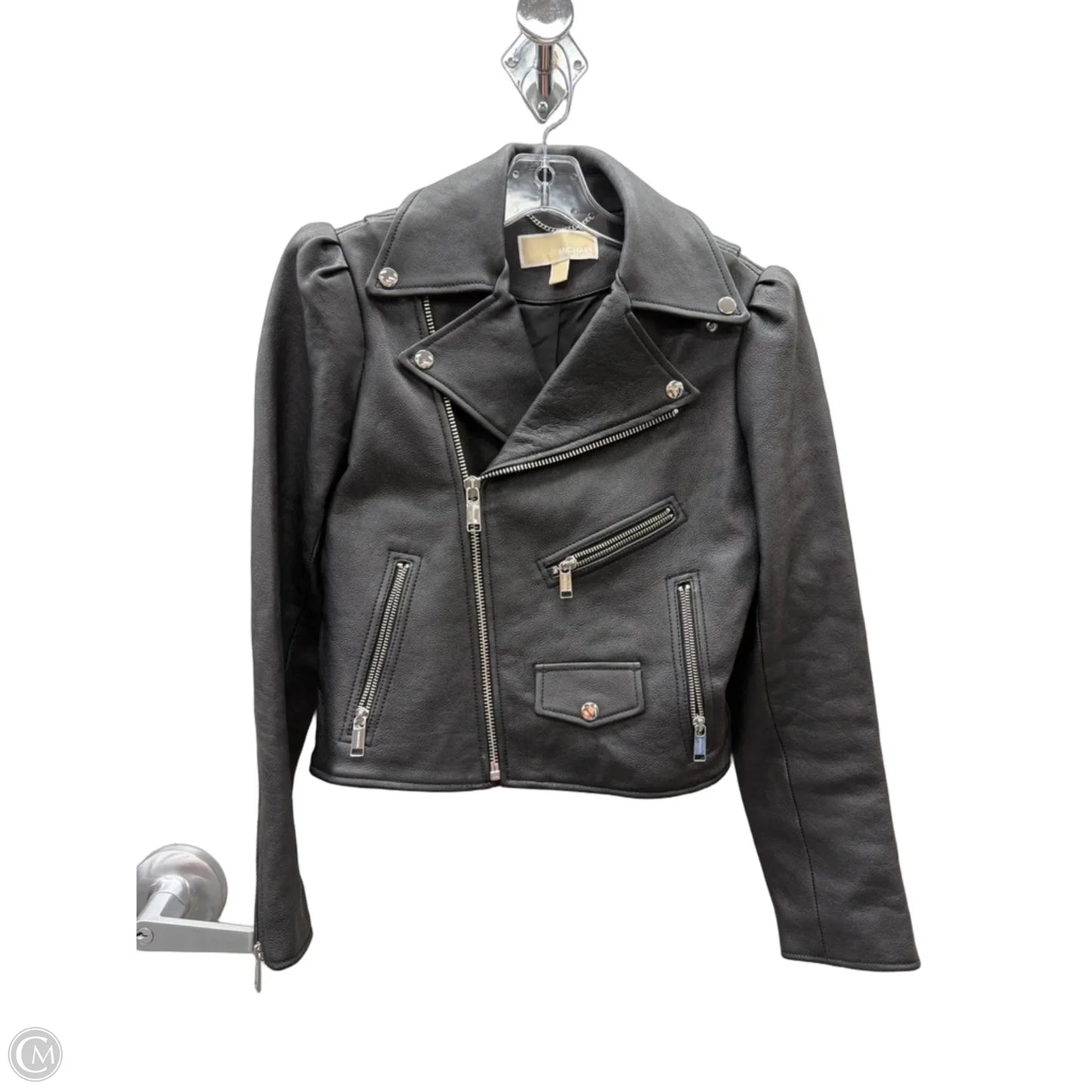 Jacket Designer By Michael Kors In Black, Size: Xs