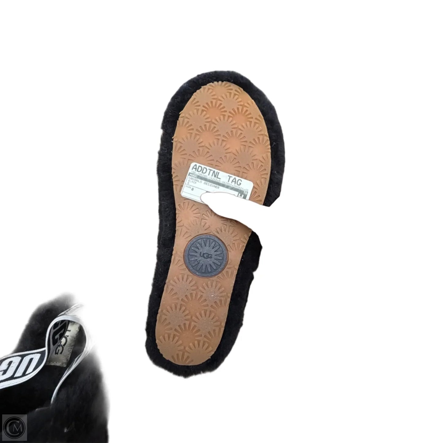 Sandals Designer By Ugg In Black, Size: 8