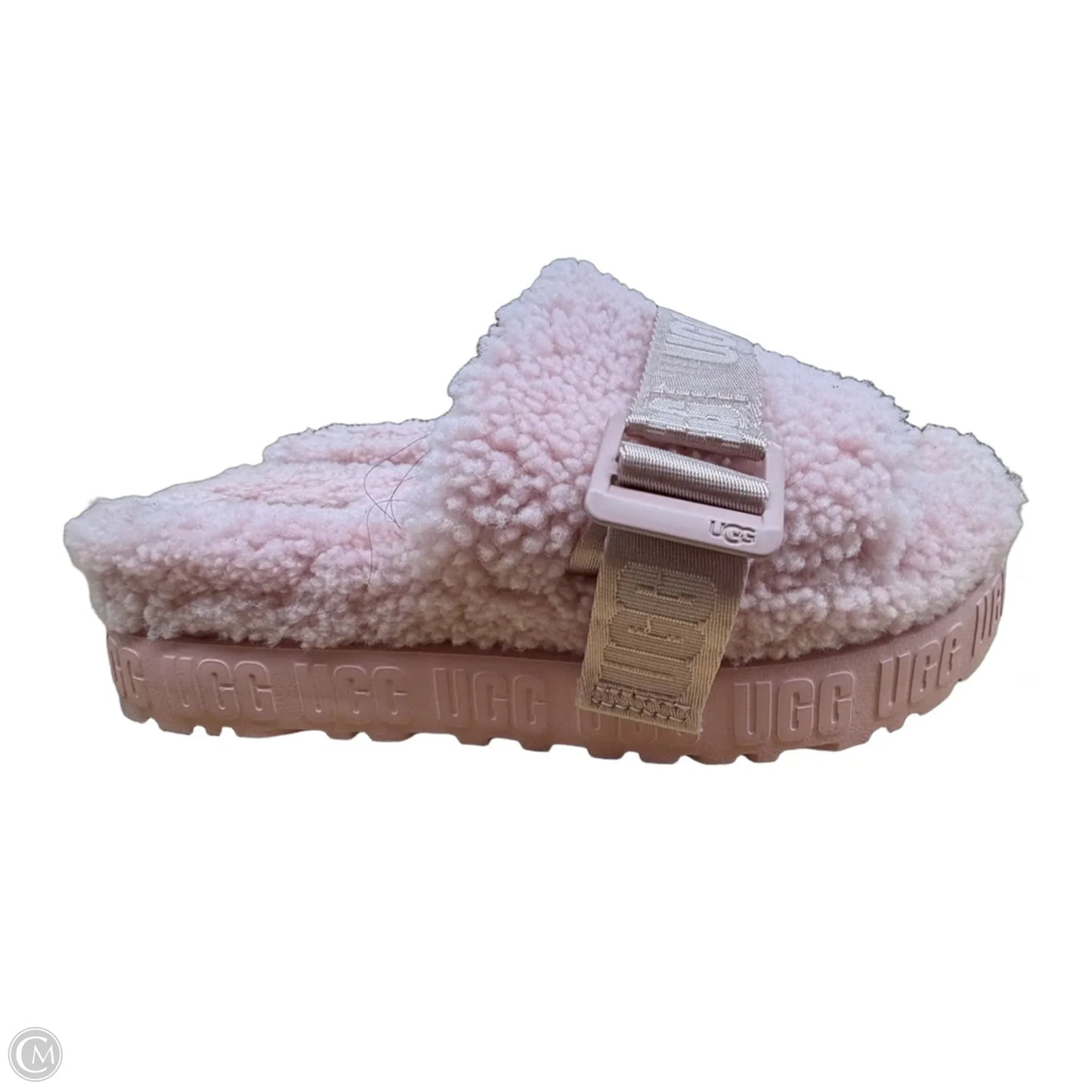 Sandals Designer By Ugg In Pink, Size: 8
