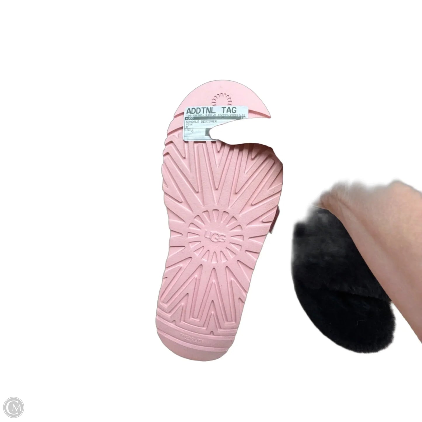 Sandals Designer By Ugg In Pink, Size: 8