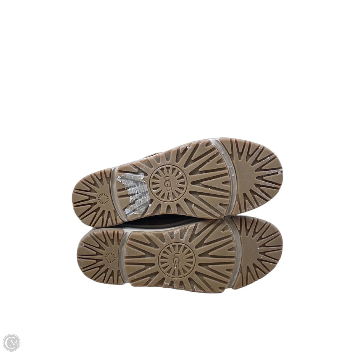 Boots Designer By Ugg In Brown & Cream, Size: 8