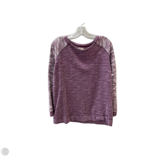 Top Long Sleeve By Champion In Purple, Size: M