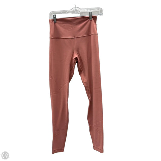 Athletic Leggings By Lululemon In Pink, Size: 8
