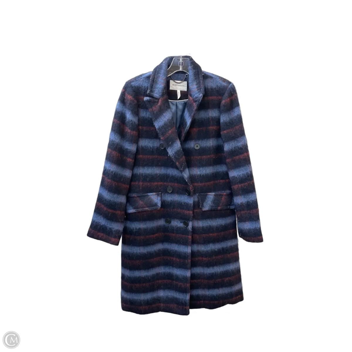 Coat Peacoat By Bcbgeneration In Blue & Red, Size: S