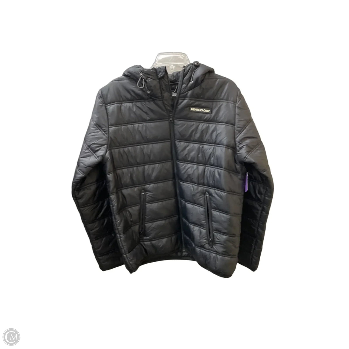 Coat Puffer & Quilted By Members Only In Black, Size: M