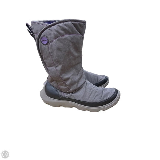 Boots Snow By Crocs In Purple, Size: 9