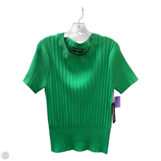 Sweater Short Sleeve By Karl Lagerfeld In Green, Size: Xl