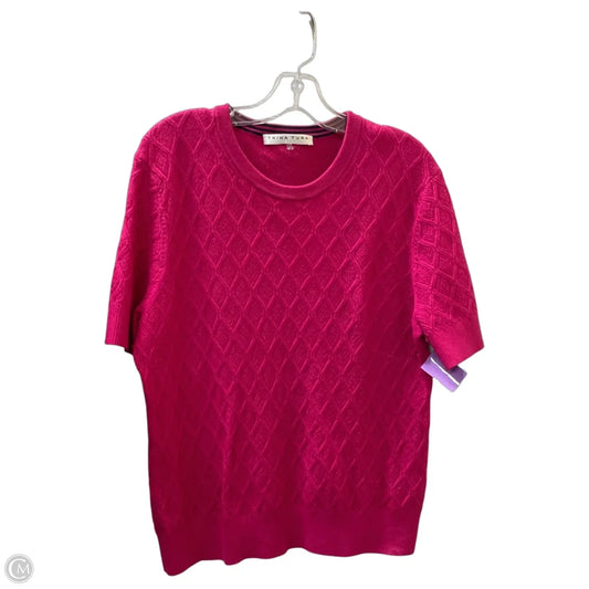 Sweater Short Sleeve By Trina Turk In Pink, Size: 2x