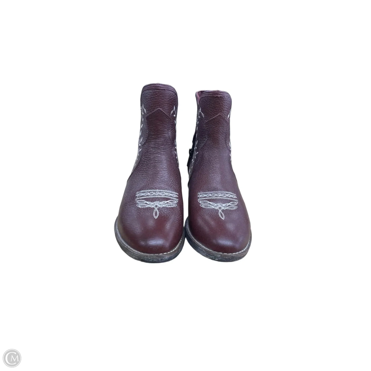 Boots Western By Sterling River In Red & White, Size: 8