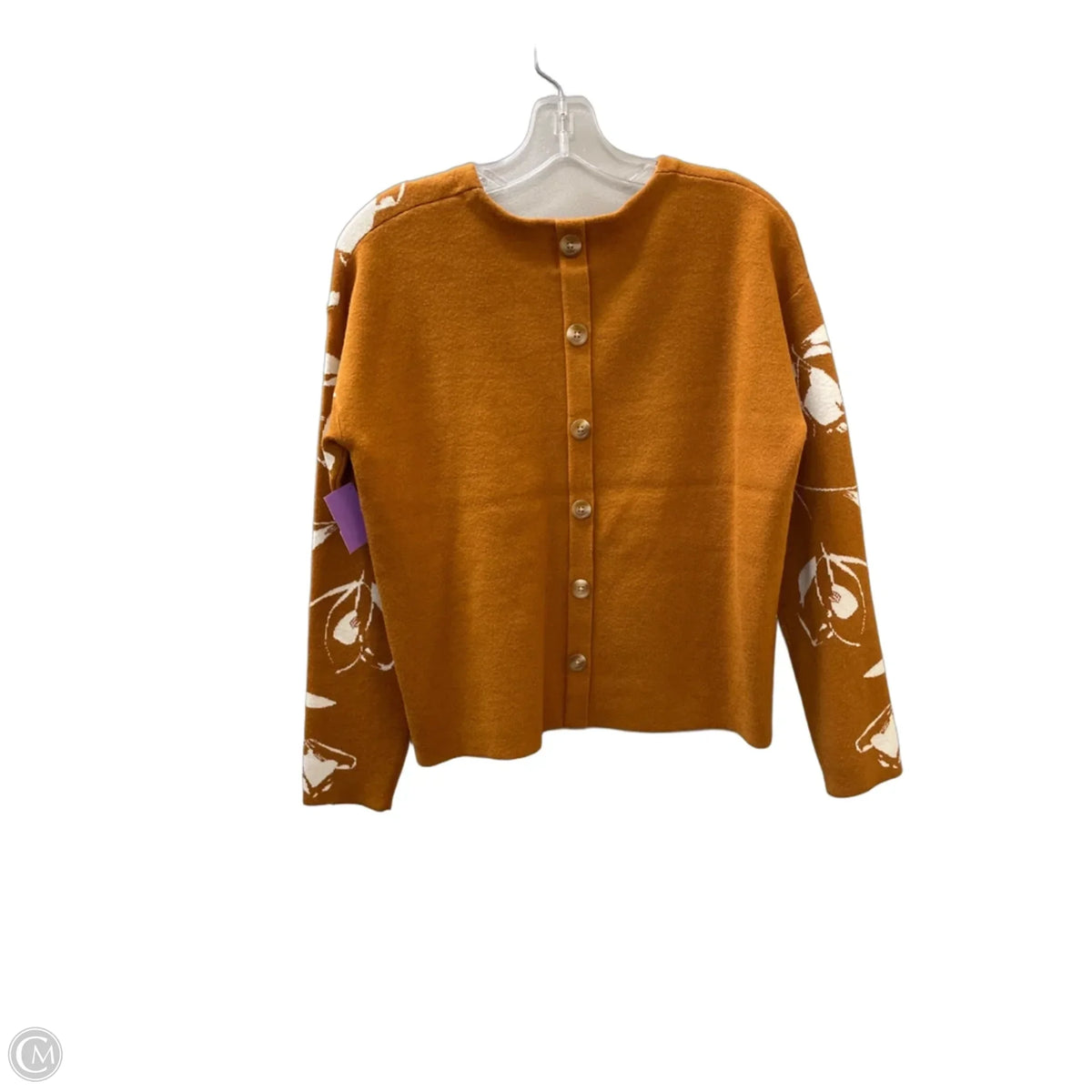 Sweater By Joie In Brown & White, Size: Medium