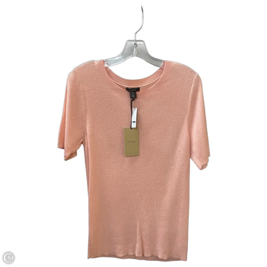 Sweater Short Sleeve By Halogen In Pink, Size: Xl