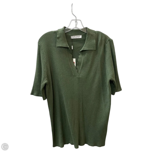 Sweater Short Sleeve By Kate Kasin In Green, Size: 2x