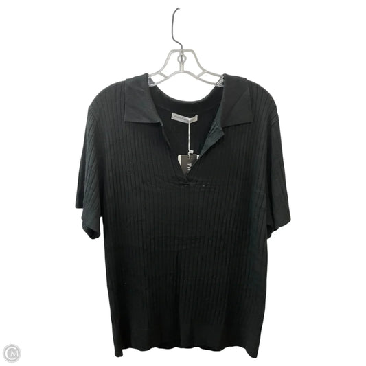 Sweater Short Sleeve By Prettygarden In Black, Size: 2x
