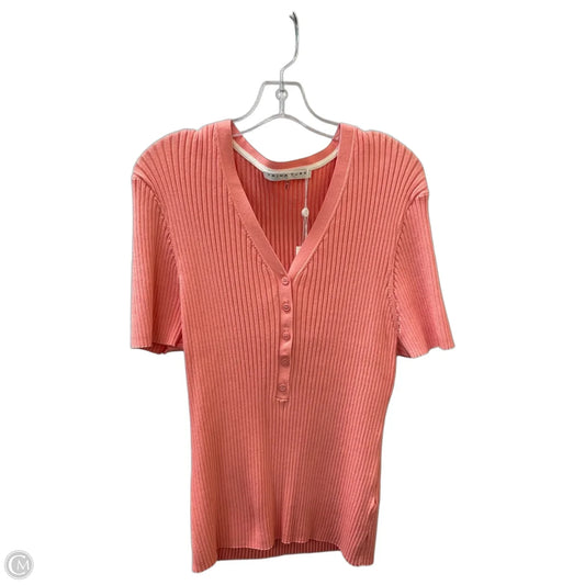 Sweater Short Sleeve By Trina Turk In Pink, Size: 2x