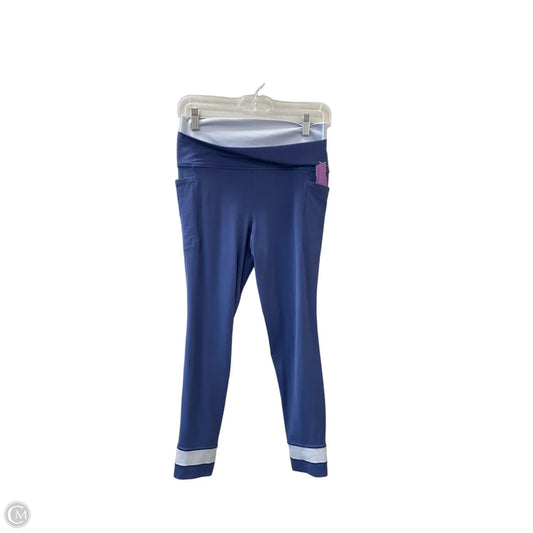 Athletic Leggings By Athleta In Blue, Size: 8