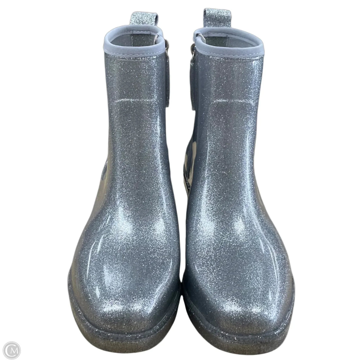 Boots Designer By Kate Spade In Silver, Size: 8
