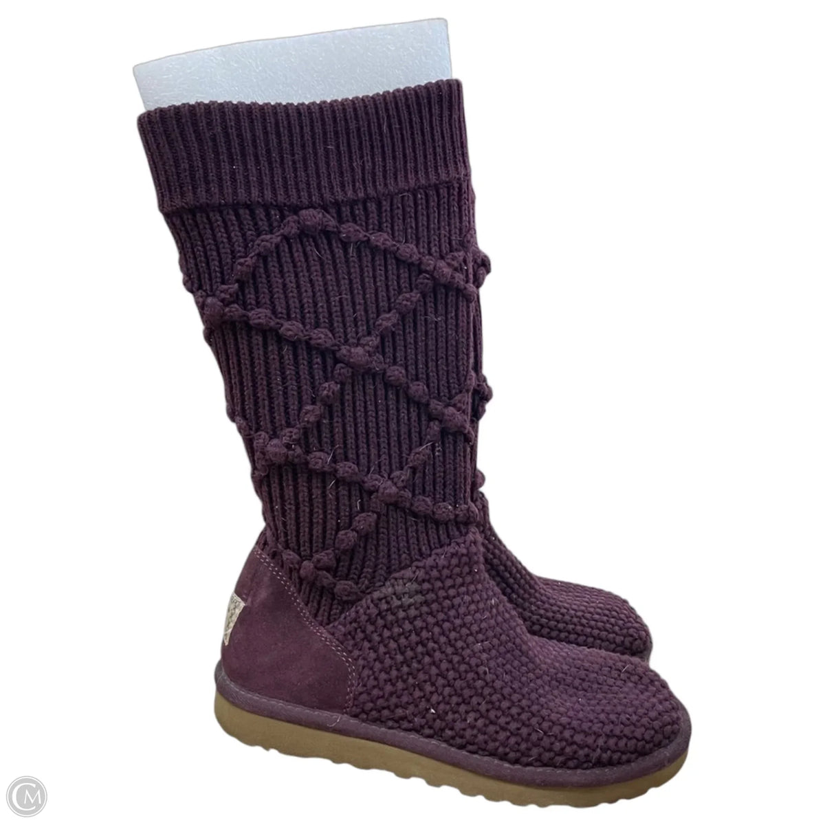 Boots Designer By Ugg In Purple, Size: 8