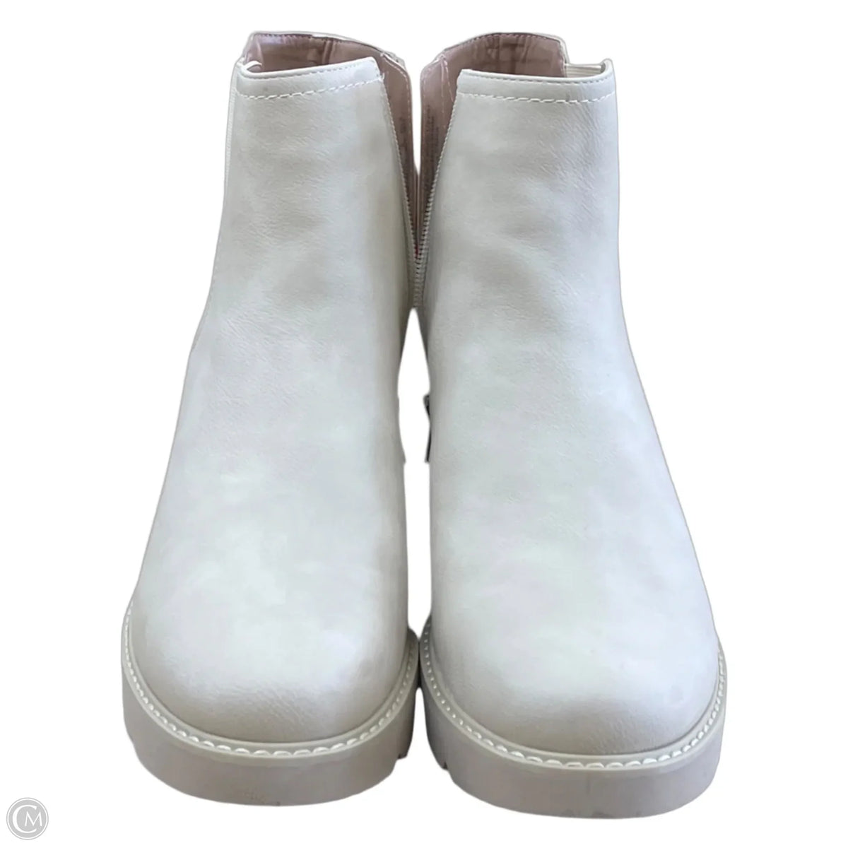Boots Ankle Flats By Naturalizer In Cream, Size: 8.5