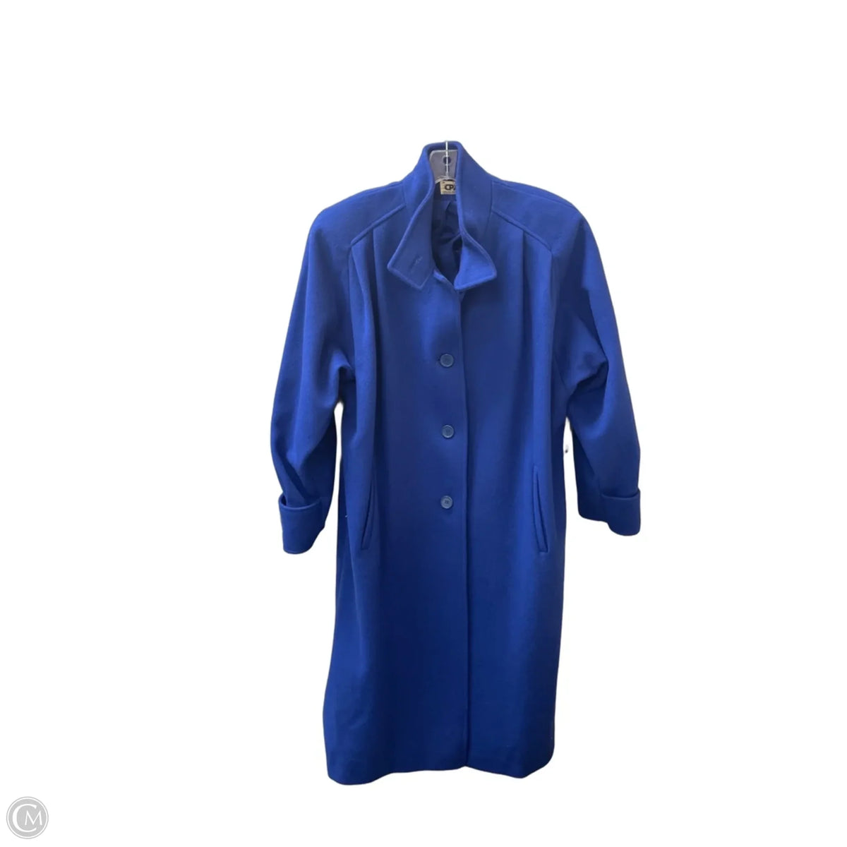 Coat Wool By Central Park International In Blue, Size: L