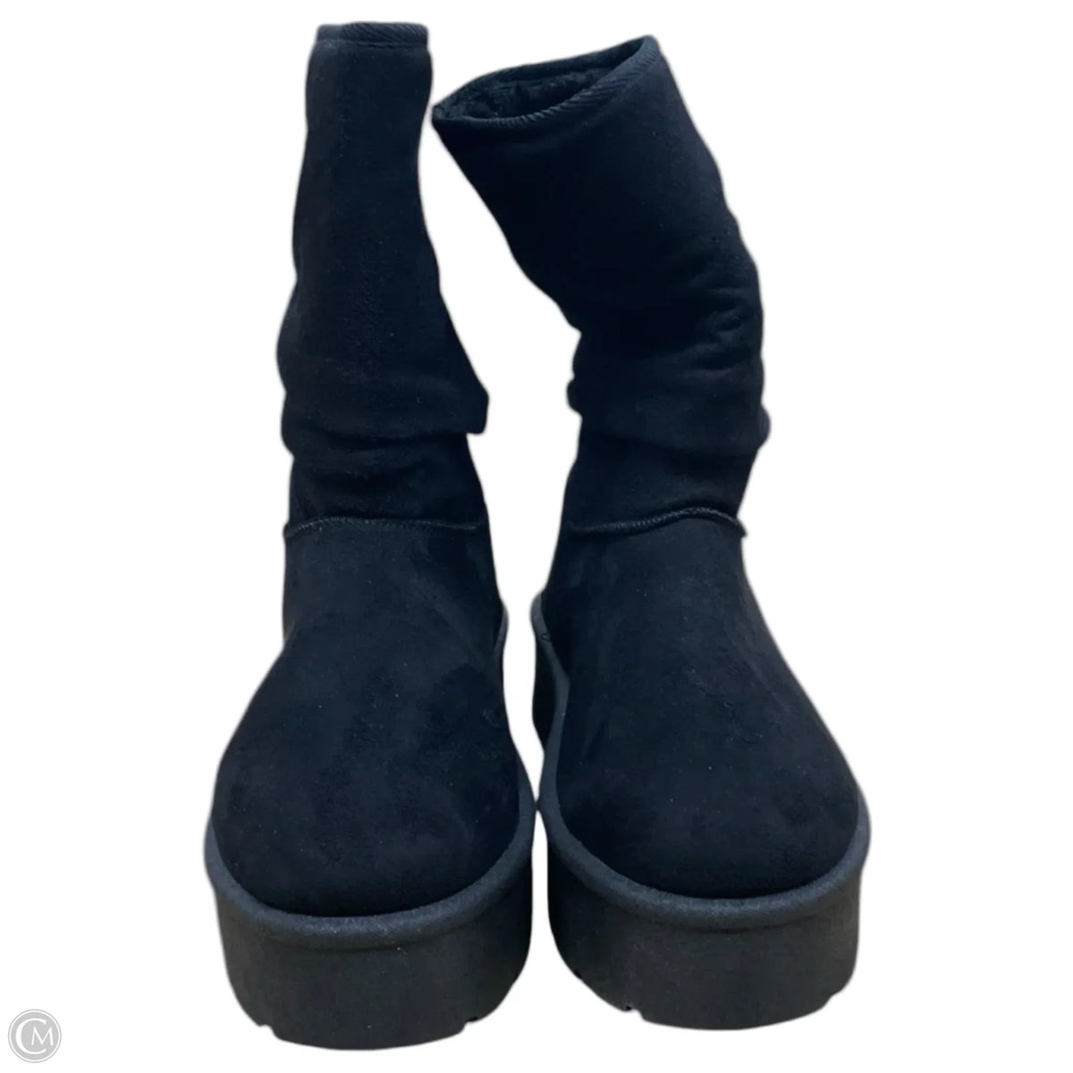 Boots Ankle Flats By Bamboo In Black, Size: 9