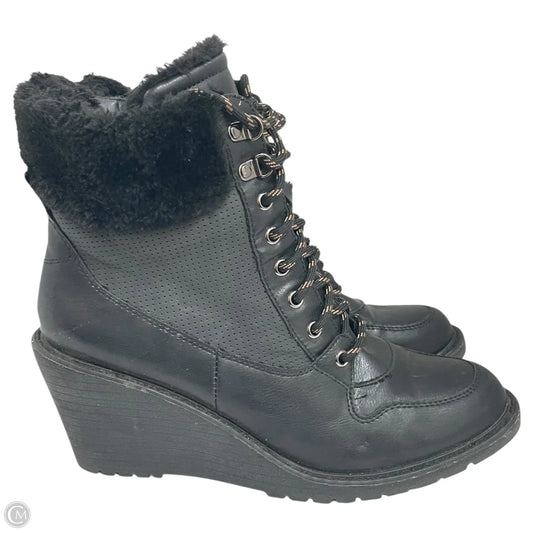 Boots Ankle Heels By Rouge In Brown, Size: 10