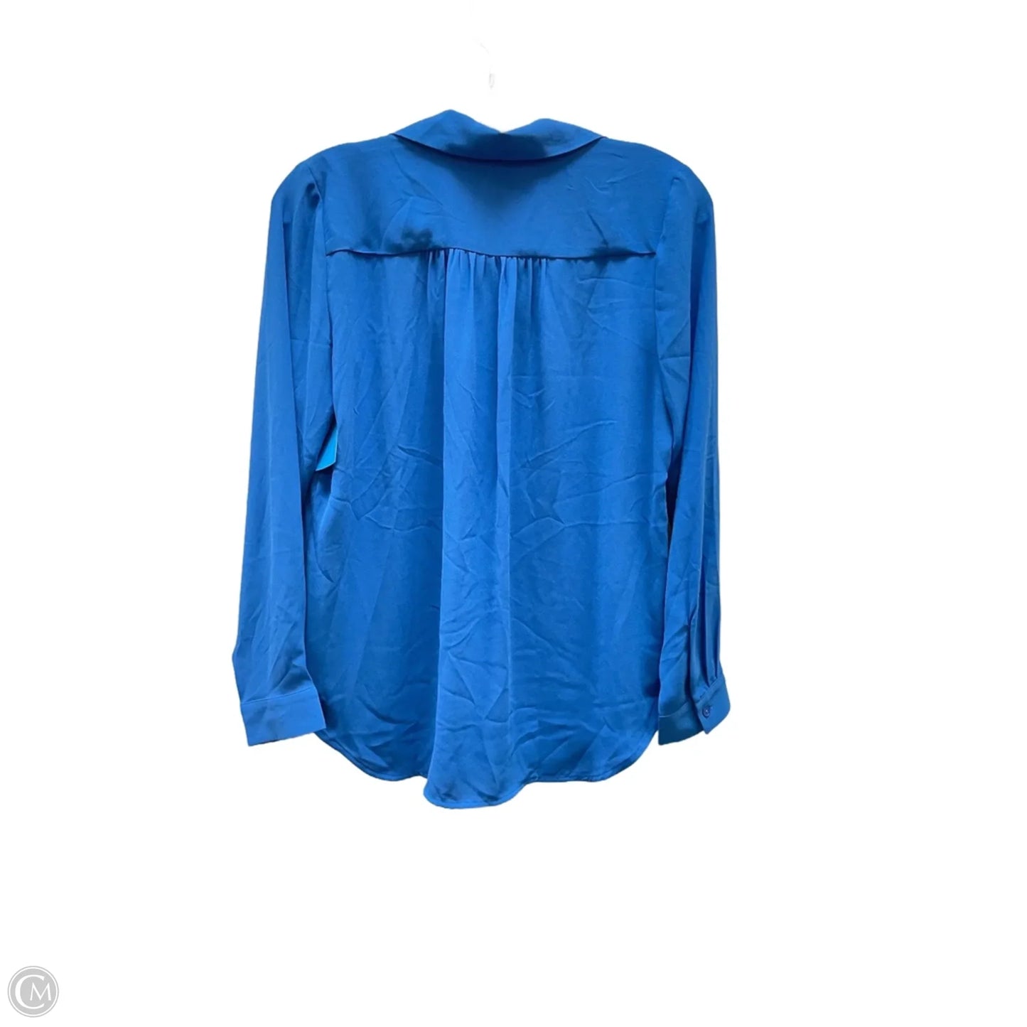 Blouse Long Sleeve By Ann Taylor In Blue, Size: Sp