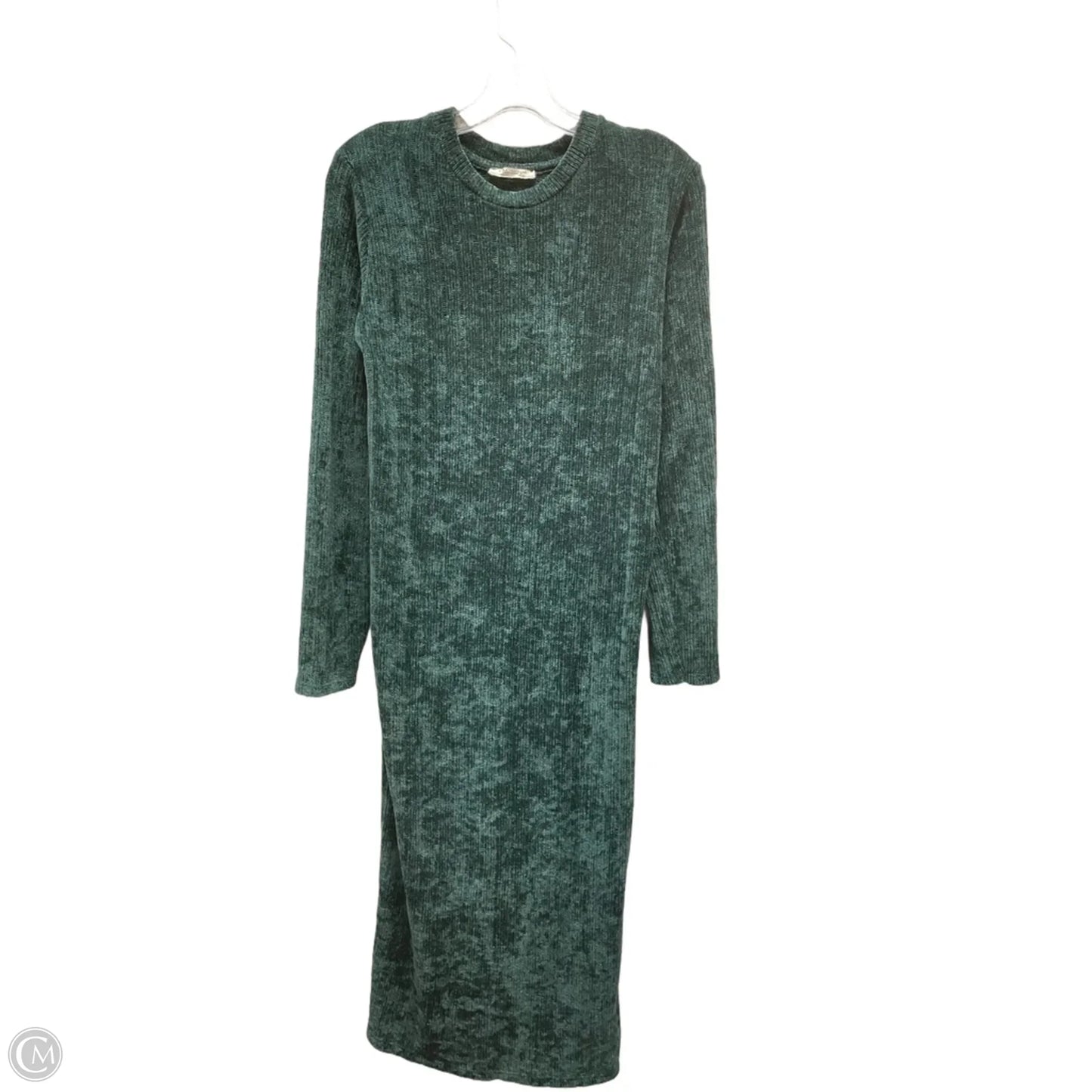 Dress Sweater By Zara In Green, Size: S