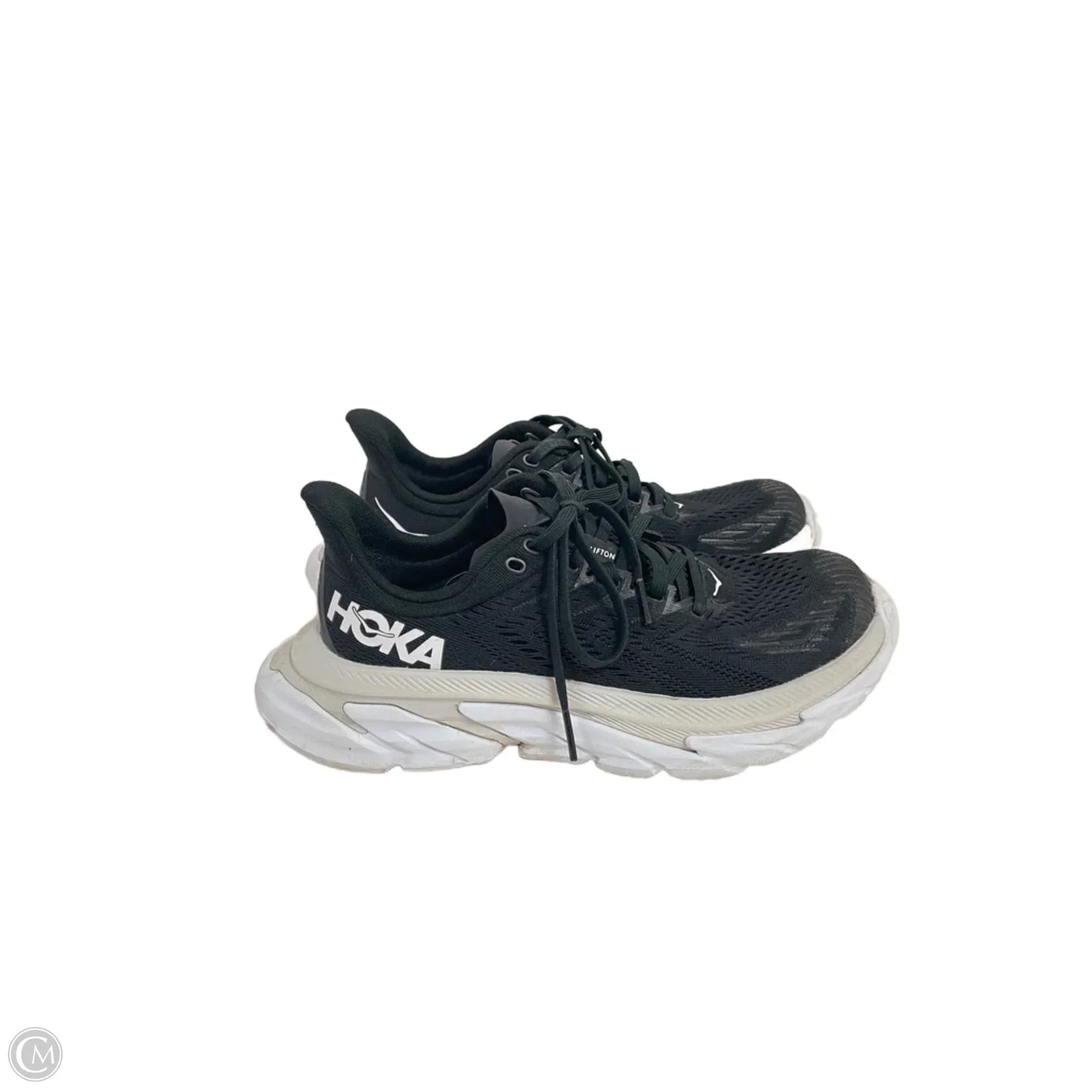 Shoes Sneakers By Hoka as is In Black & White, Size: 6