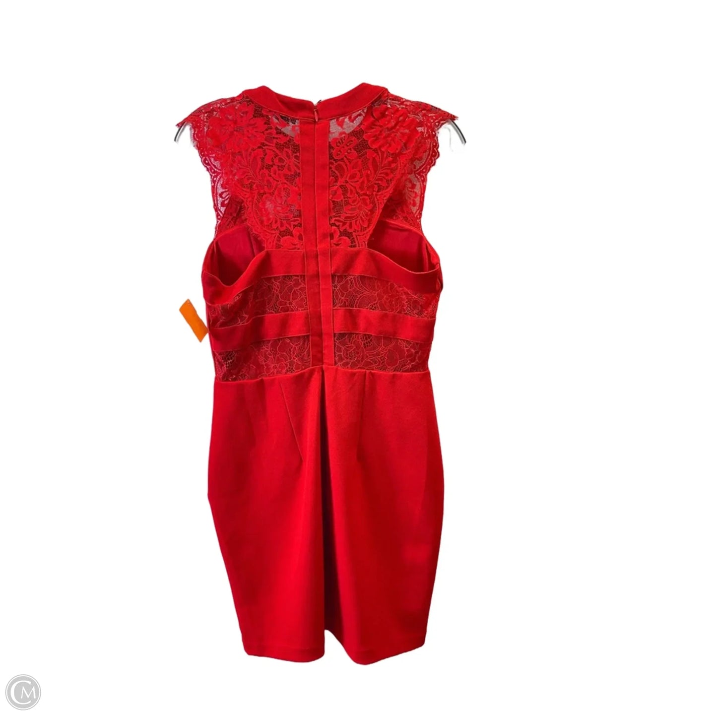 Dress Party Midi By Express In Red, Size: 10