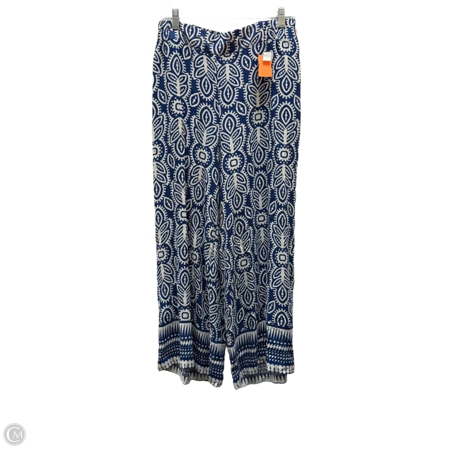 Pants Set 2pc By Rose And Olive In Blue & White, Size: M