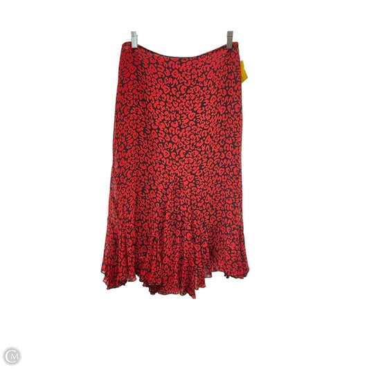 Skirt Maxi By Dana Buchman In Black & Red, Size: 6