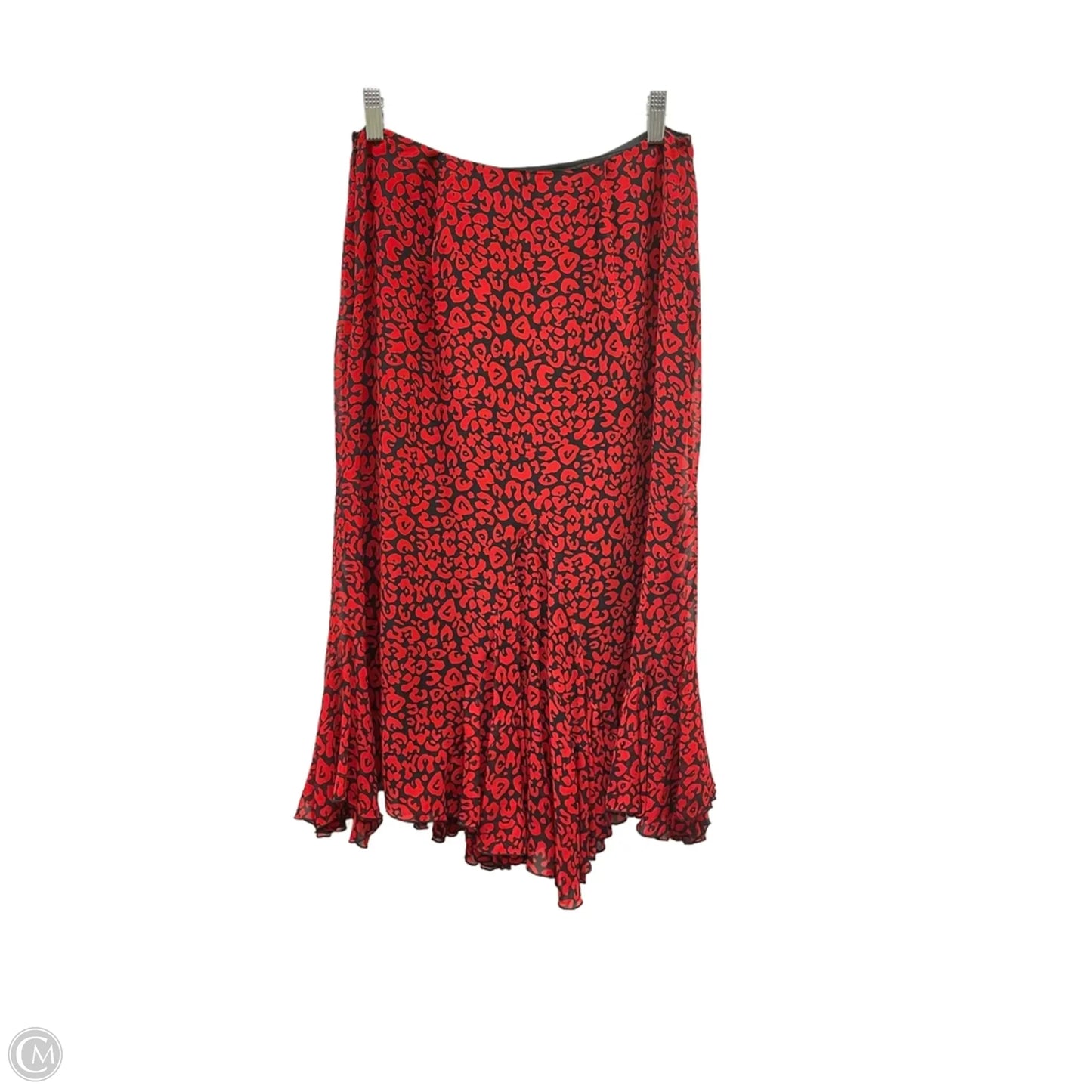 Skirt Maxi By Dana Buchman In Black & Red, Size: 6