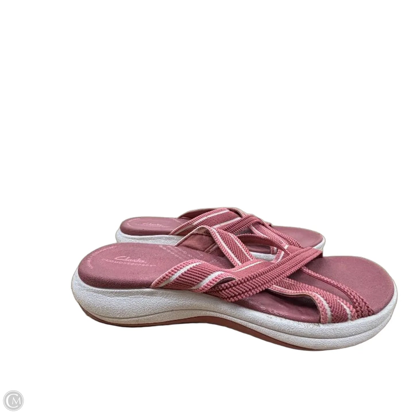 Sandals Flats By Clarks In Pink, Size: 8.5