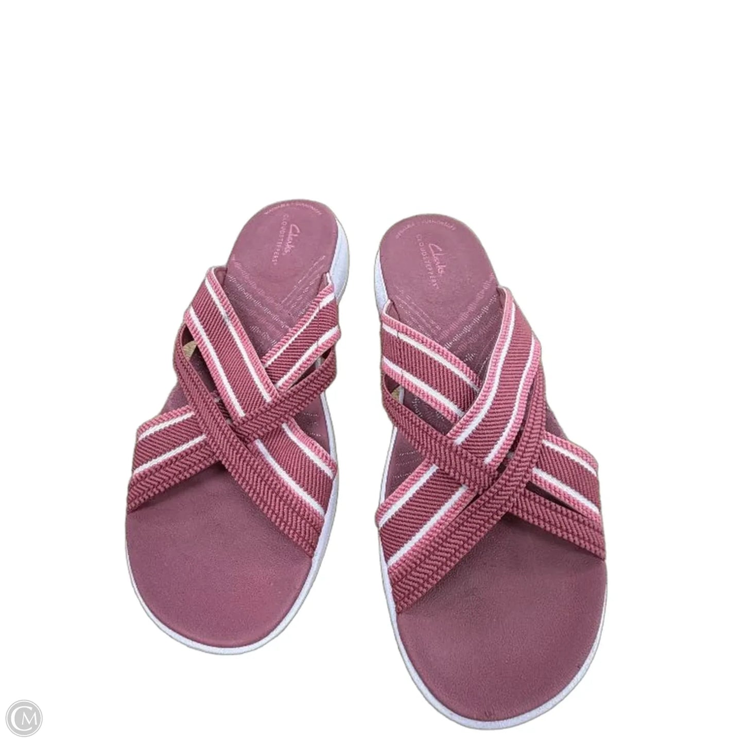 Sandals Flats By Clarks In Pink, Size: 8.5