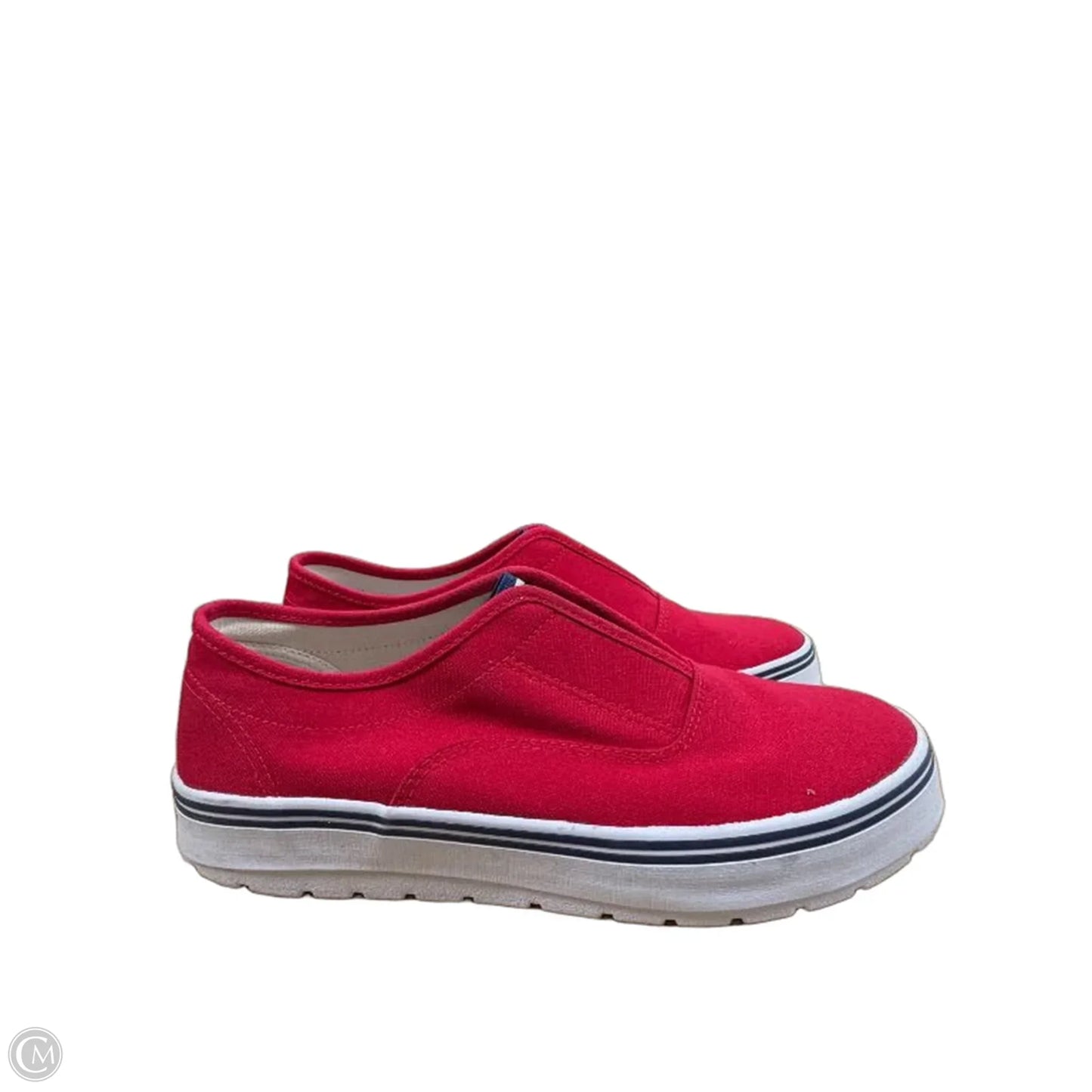 Shoes Heels Platform By Liz Claiborne In Red, Size: 9