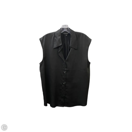 Blouse Sleeveless By Banana Republic In Black, Size: L