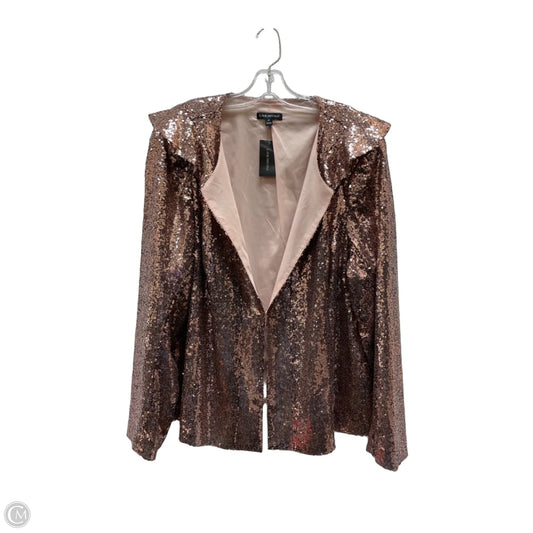 Blazer By Lane Bryant In Rose Gold, Size: 1x