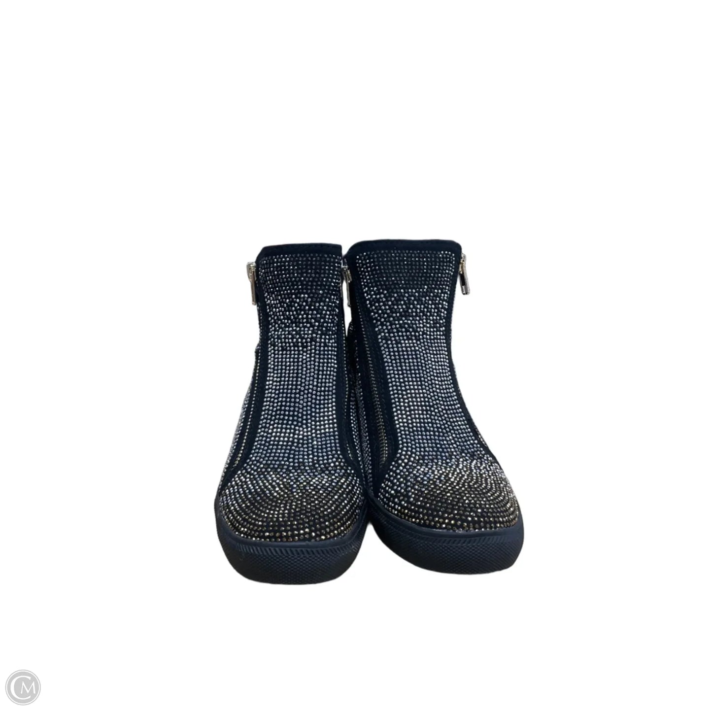 Shoes Heels Platform By Inc In Black & Silver, Size: 8.5