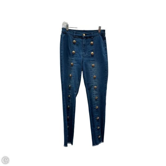Jeans Cropped By Venus In Blue Denim, Size: 8
