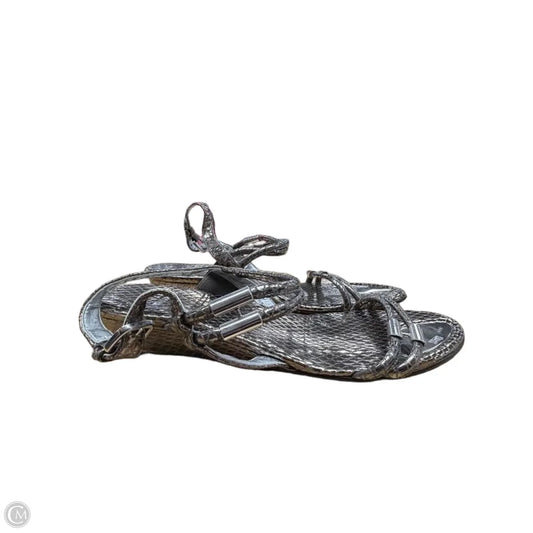 Sandals Designer By Stuart Weitzman In Bronze, Size: 9