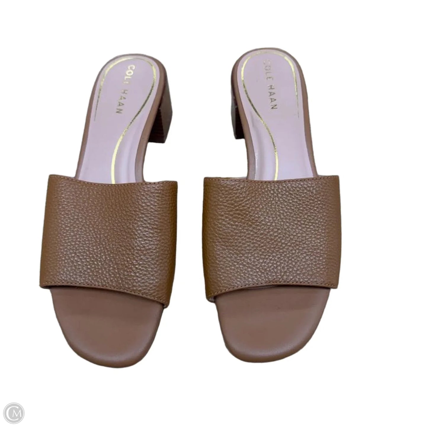 Sandals Heels Block By Cole-haan In Brown, Size: 9