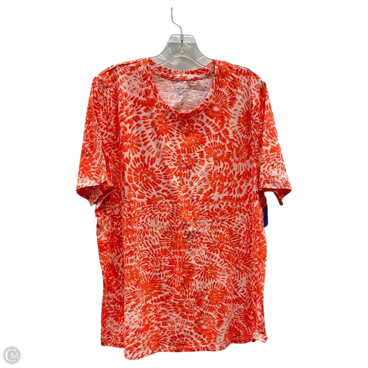 Top Short Sleeve By Lane Bryant In Orange, Size: Xl