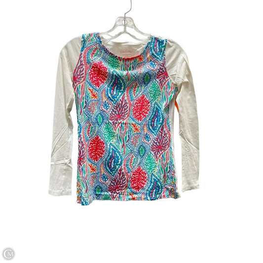 Top Long Sleeve Designer By Lilly Pulitzer In Blue, Size: Xs