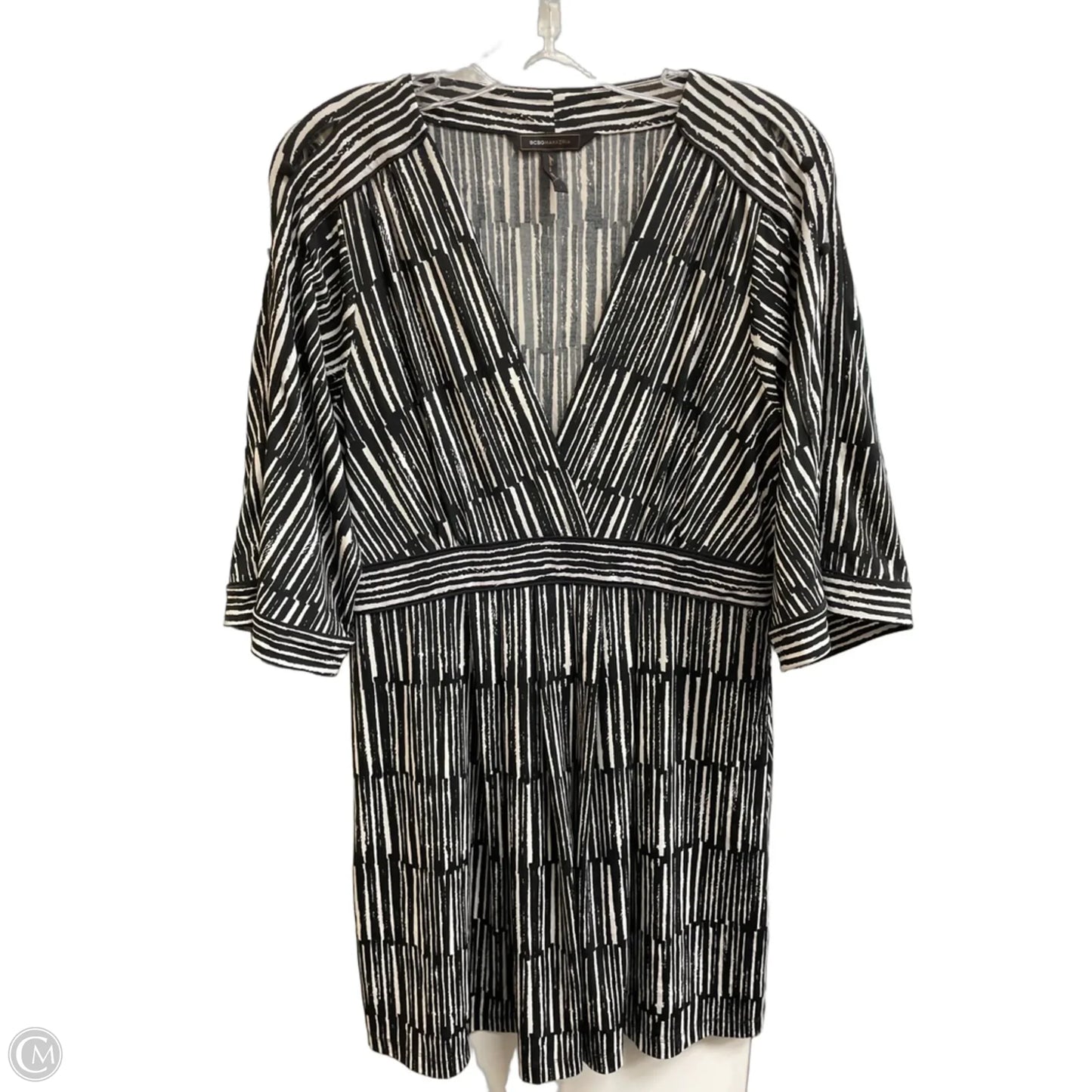 Dress Casual Midi By Bcbgmaxazria In Black, Size: L