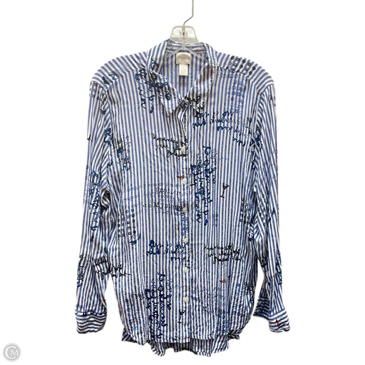 Top Long Sleeve By Chicos In Blue, Size: Xl