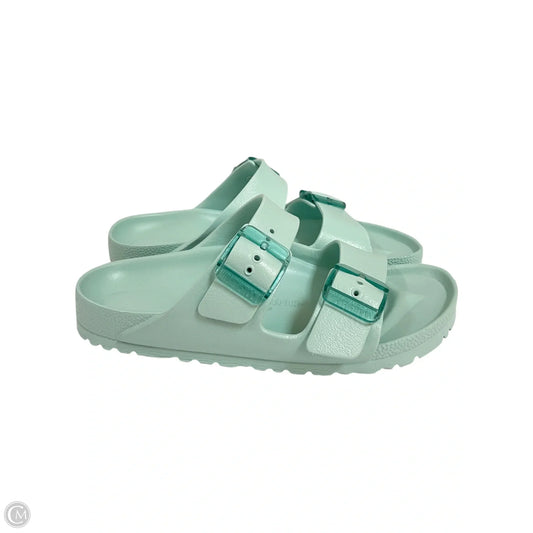 Sandals Flats By Birkenstock In Green, Size: 6.5