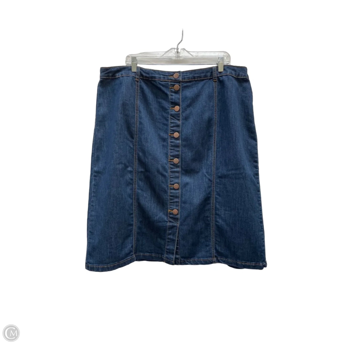 Skirt Midi By EST. 1946 In Blue Denim, Size: 20