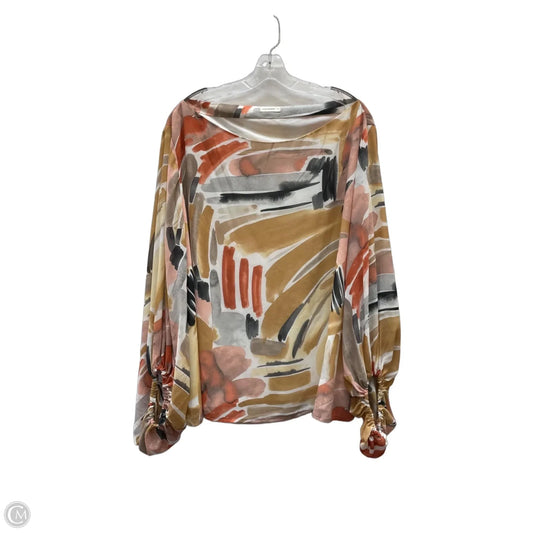 Blouse Long Sleeve By Andthewhy In Multi-colored, Size: 2x