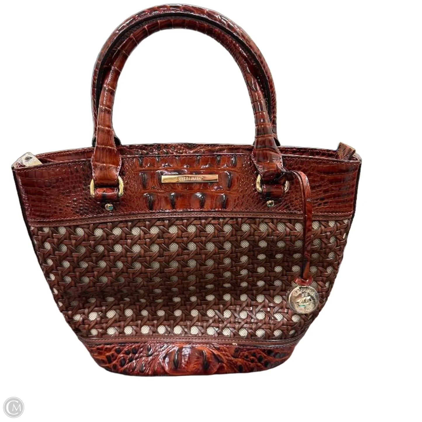 Handbag Designer By Brahmin, Size: Medium