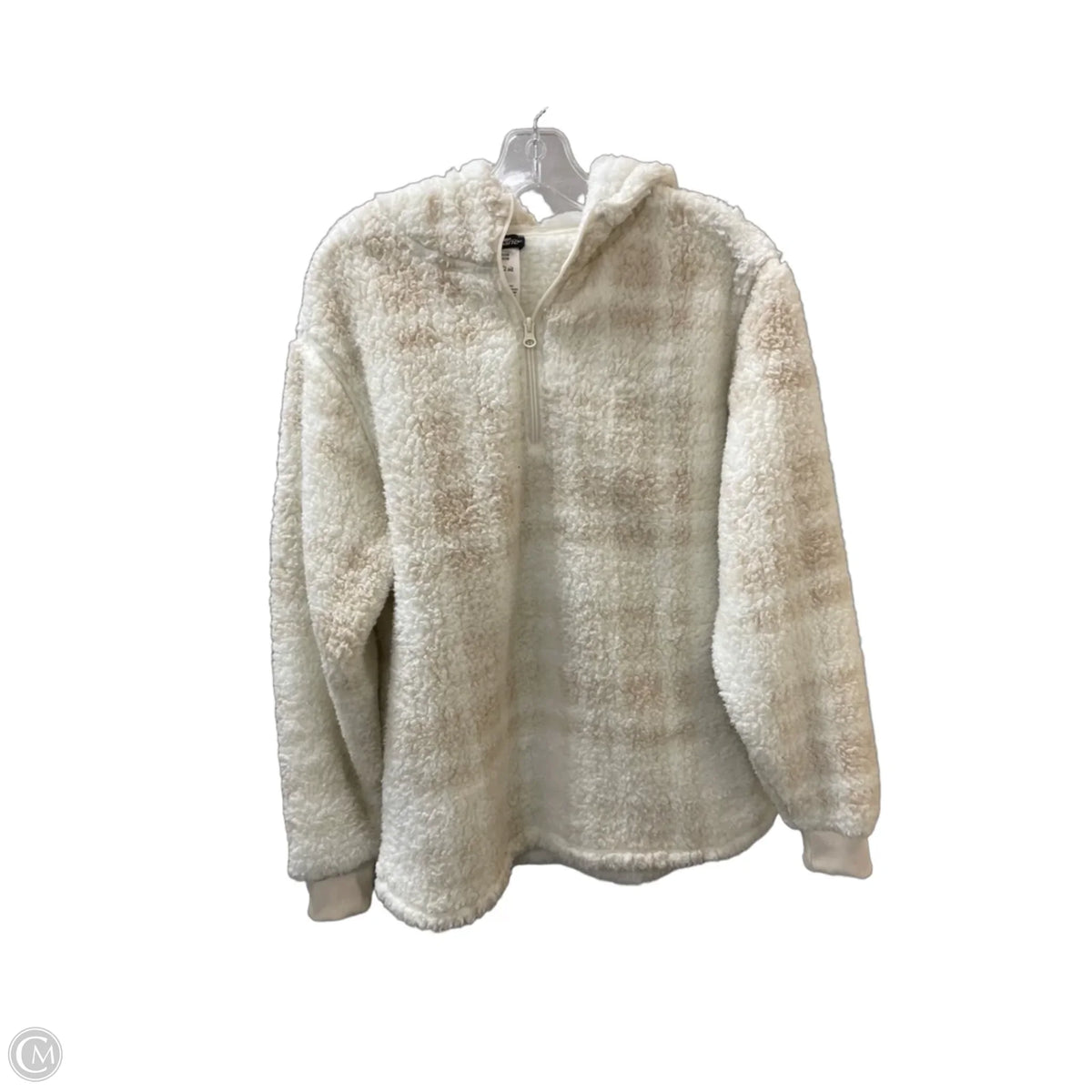 Jacket Fleece By Crane In Cream, Size: M